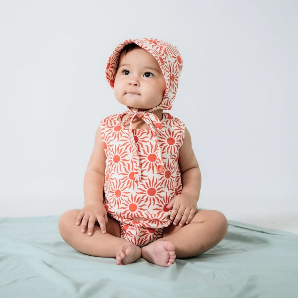 Baby/Kids' Bamboo Tank Romper With Snaps | Sunkissed : Barboteuse en bambou à boutons-pression pour bébé/enfant | Sunkissed