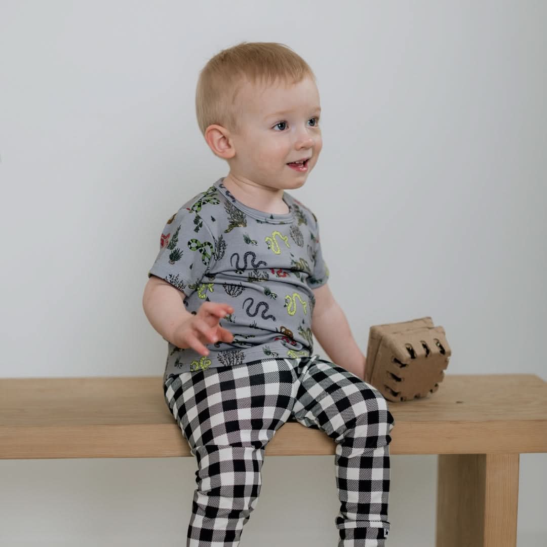 Baby/Kids' Bamboo T-Shirt | Garden Snakes T-shirt en bambou pour bébé/enfant | Serpents de jardin:
