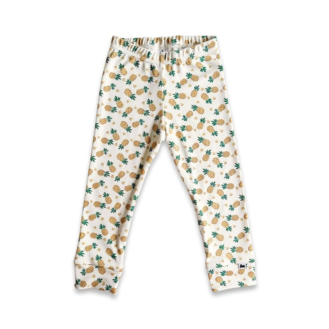 Kids' Bamboo Leggings | Pineapple : Leggings en bambou pour enfants | Ananas