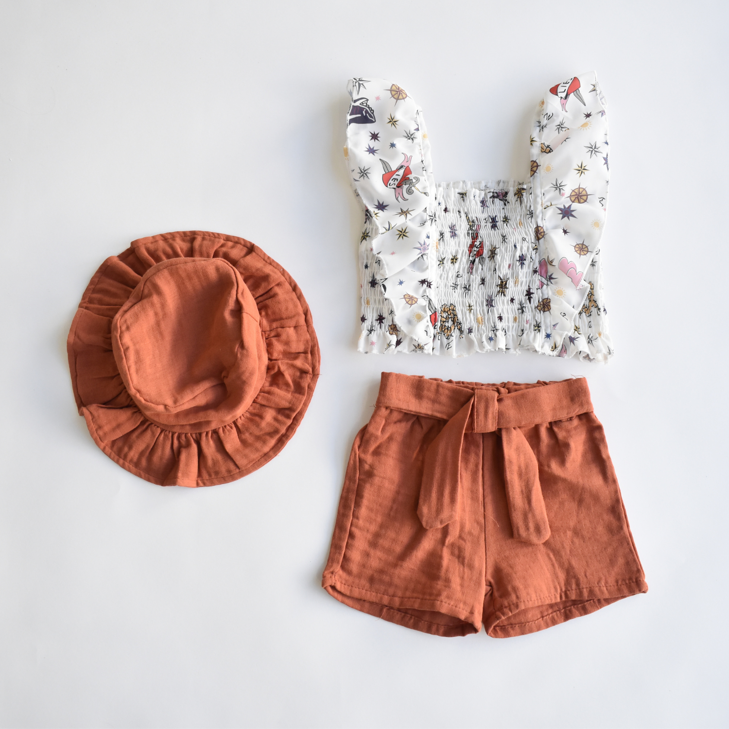 Sunshine Sparkle Girls Casual Set :Ensemble décontracté Sunshine Sparkle Girls