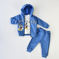 Cozy Cotton Tracksuit Joggers Set for Active Boys :  Ensemble de survêtement en coton doux et confortable pour garçons actifs
