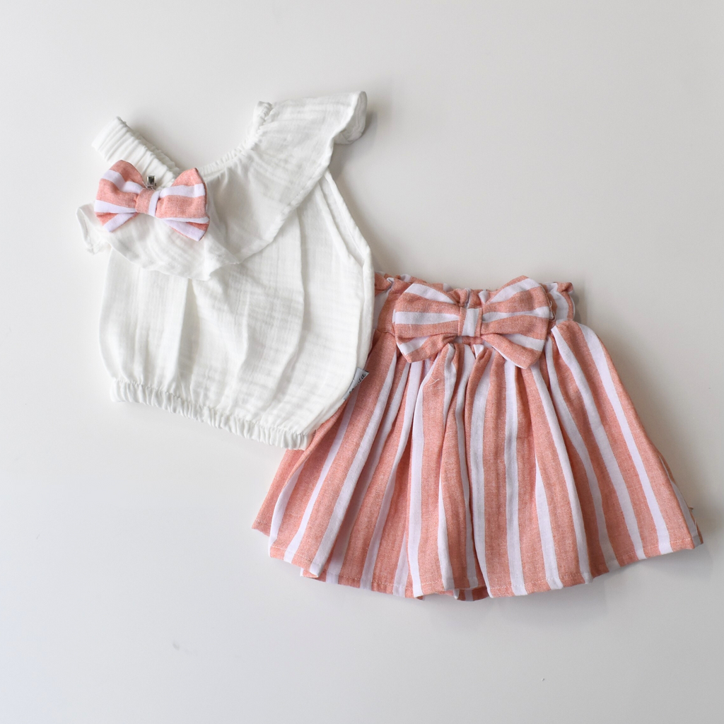 Linen Lily Girls Casual Set : Linen Lily Girls Casual Set