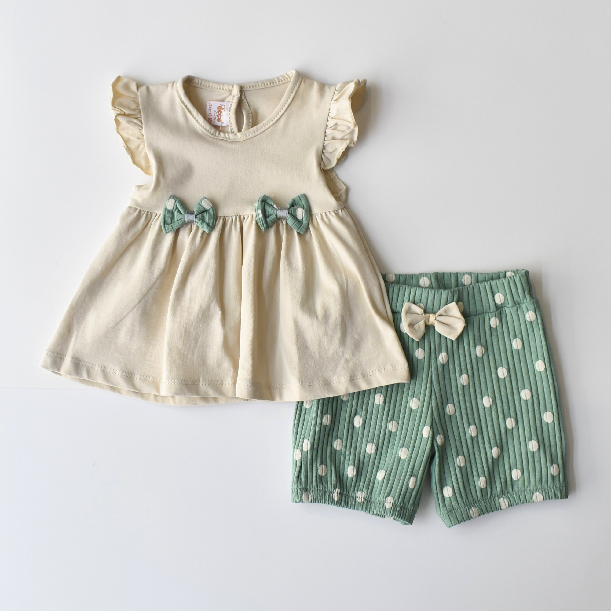 Dotty Delight Girls Casual Set :  Ensemble décontracté pour filles Dotty Delight
