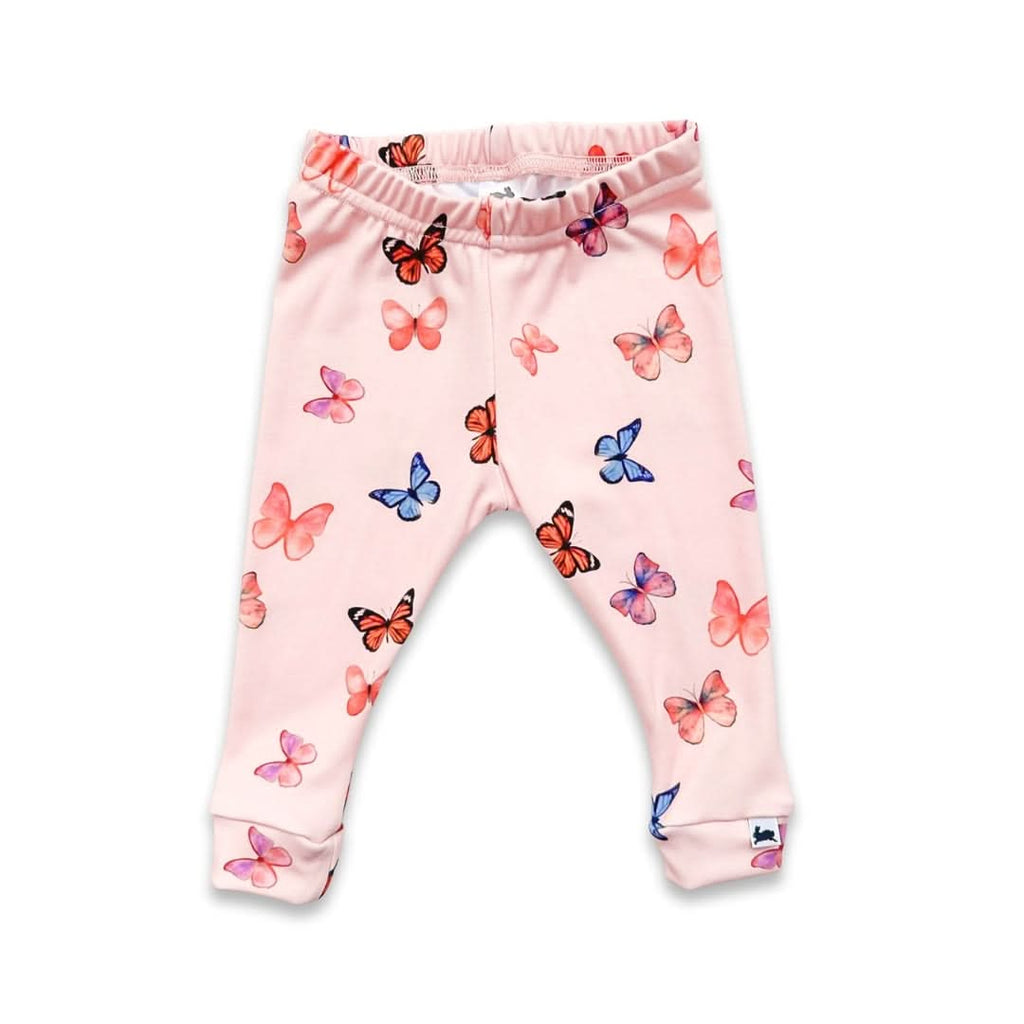 Baby Bamboo Leggings | Butterflies : Leggings en bambou pour bébé | Papillons