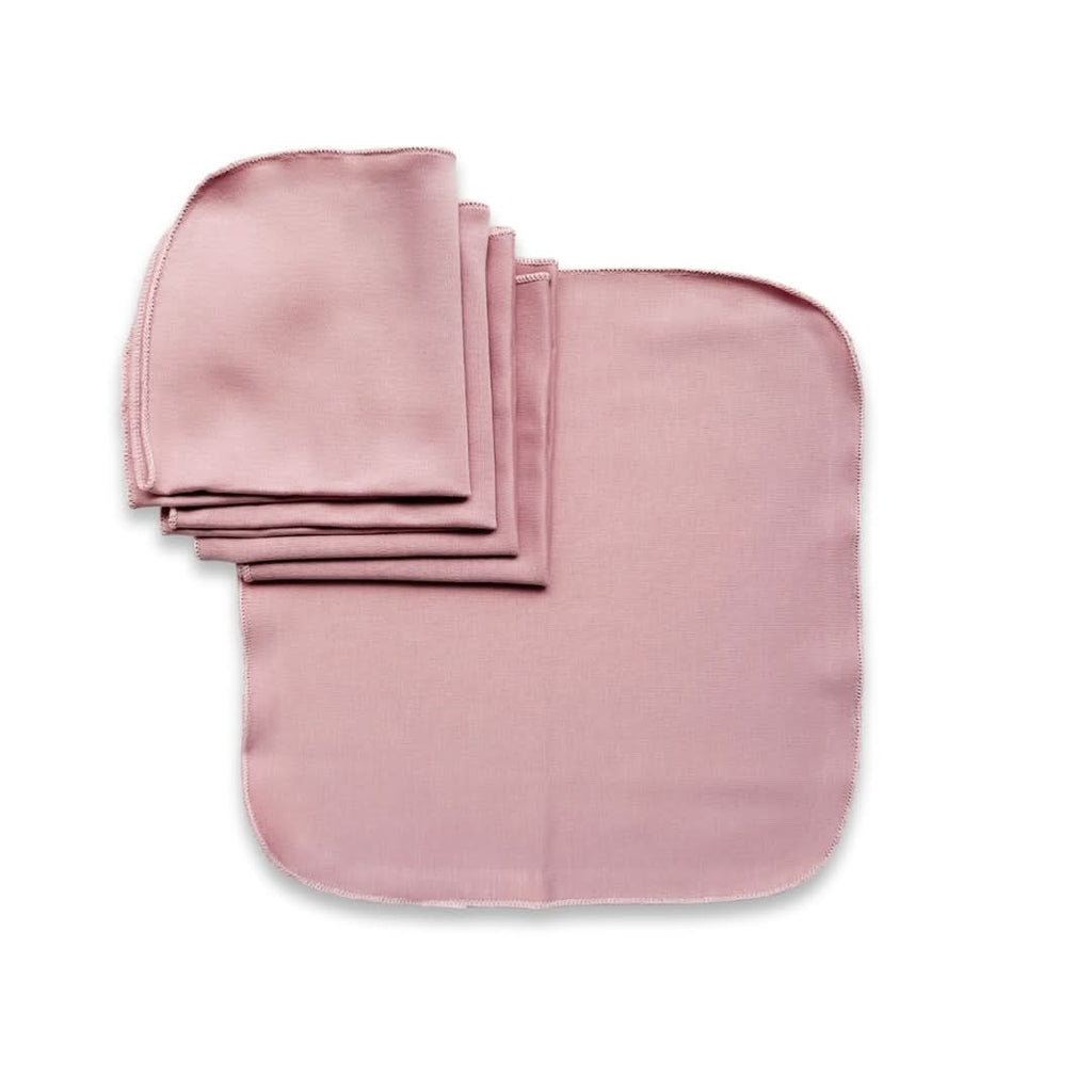 Bamboo Baby Washcloths (Pack Of 5) | Rosewood :Lingettes bébé en bambou (lot de 5) | Bois de rose