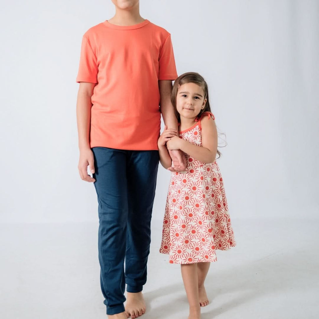 Kids' Bamboo Bow Strap Dress | Sunkissed :Robe enfant à bretelles nœud en bambou | Sunkissed