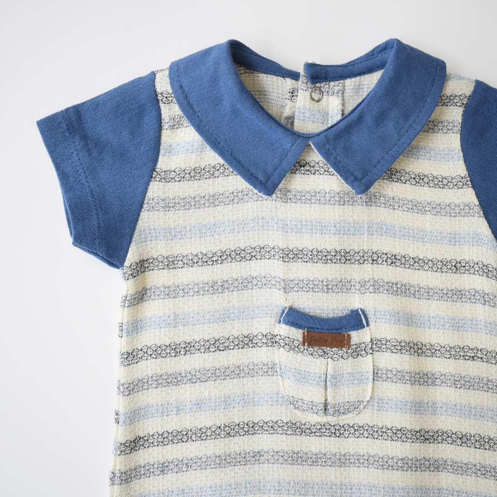 Striped Baby Dressy Stripe Overall : salopette habillée pour bébé à rayures