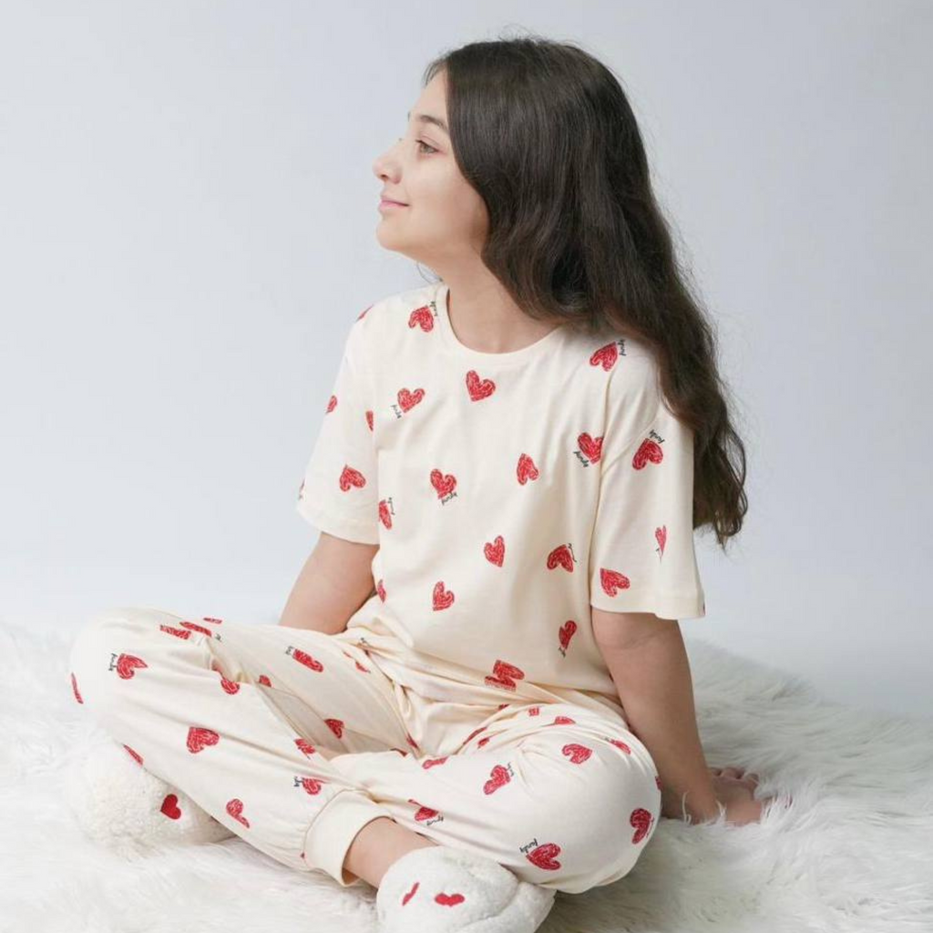 Heart Dream Girls Pyjama Set : Ensemble pyjama pour filles Heart Dream