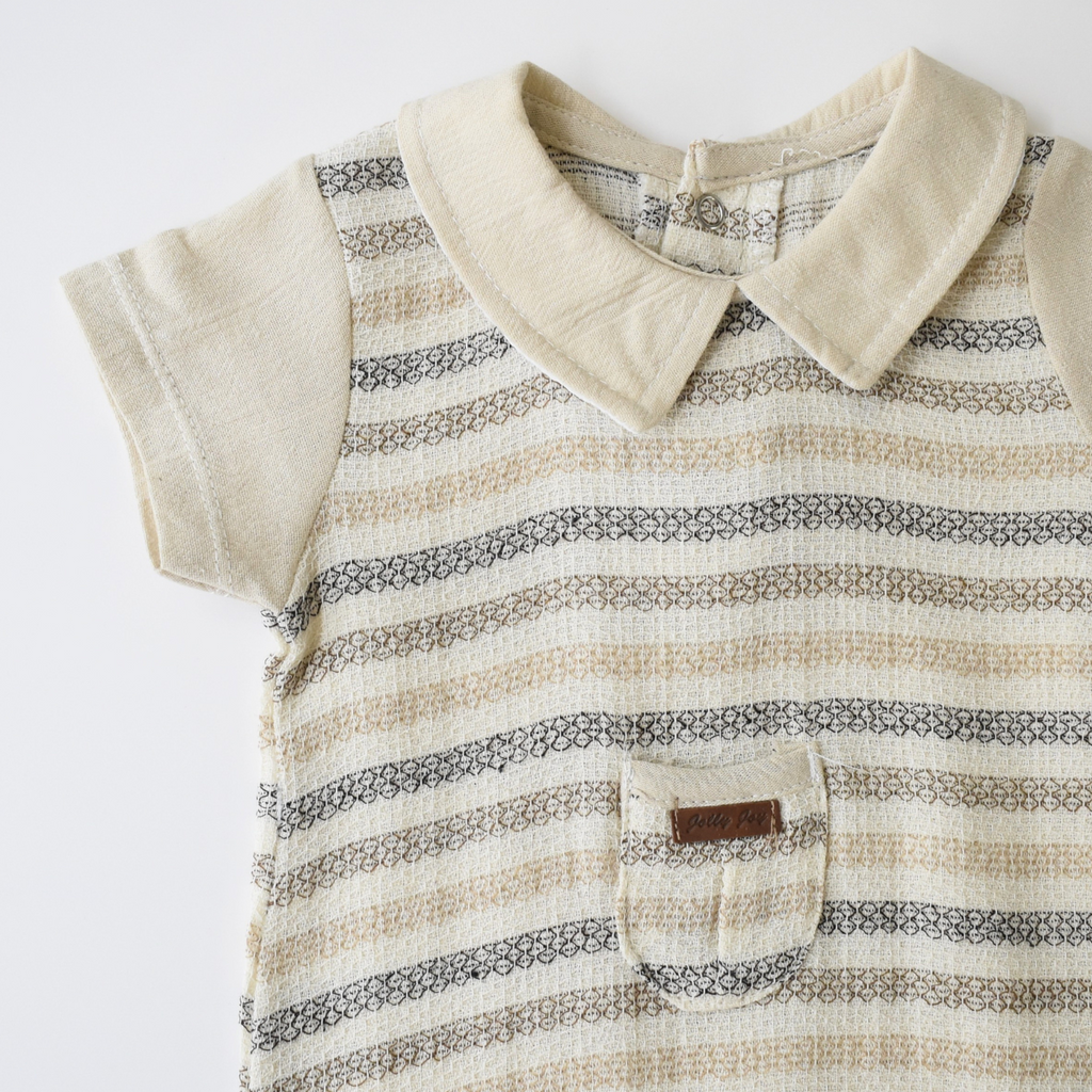 Striped Baby Dressy Stripe Overall : salopette habillée pour bébé à rayures