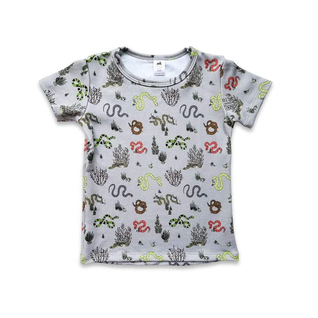 Baby/Kids' Bamboo T-Shirt | Garden Snakes T-shirt en bambou pour bébé/enfant | Serpents de jardin: