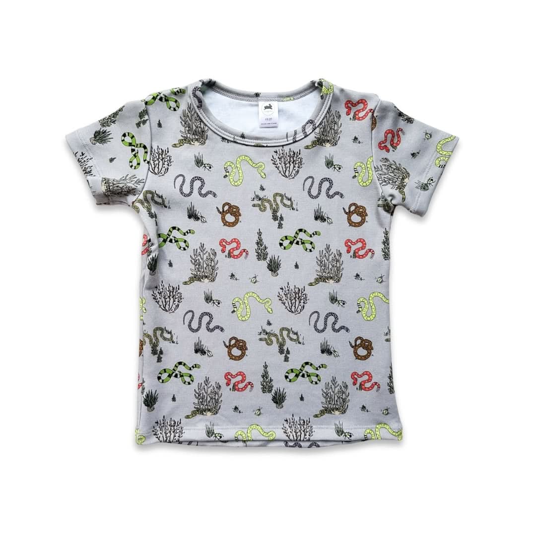 Baby/Kids' Bamboo T-Shirt | Garden Snakes T-shirt en bambou pour bébé/enfant | Serpents de jardin: