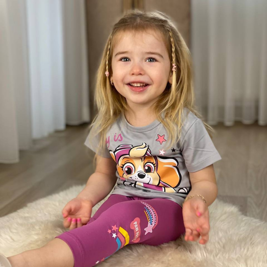 Everyday Fun Girls' Cotton Leggings Set :  Ensemble de leggings en coton pour filles Everyday Fun