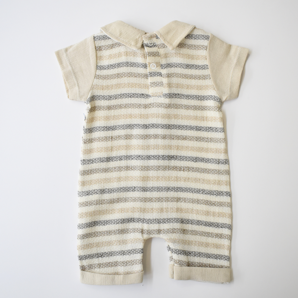 Striped Baby Dressy Stripe Overall : salopette habillée pour bébé à rayures