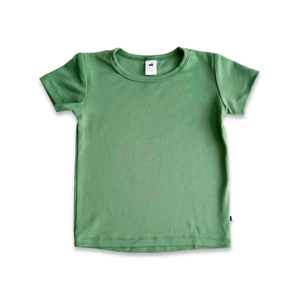Youth Bamboo T-Shirt | Leaf Green : T-shirt en bambou pour jeunes | Vert feuille