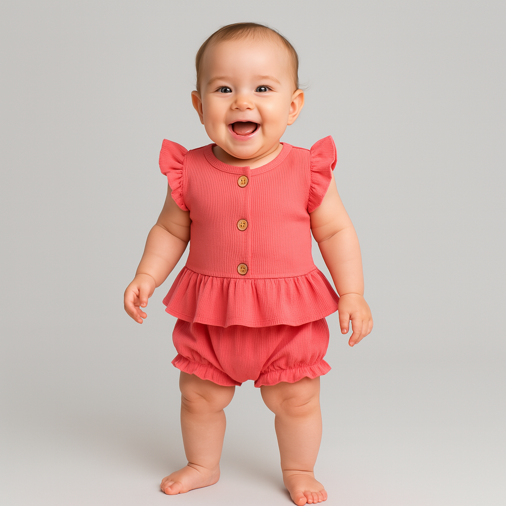 Casual Cassie Girls Cotton Set : Ensemble décontracté en coton Cassie pour filles