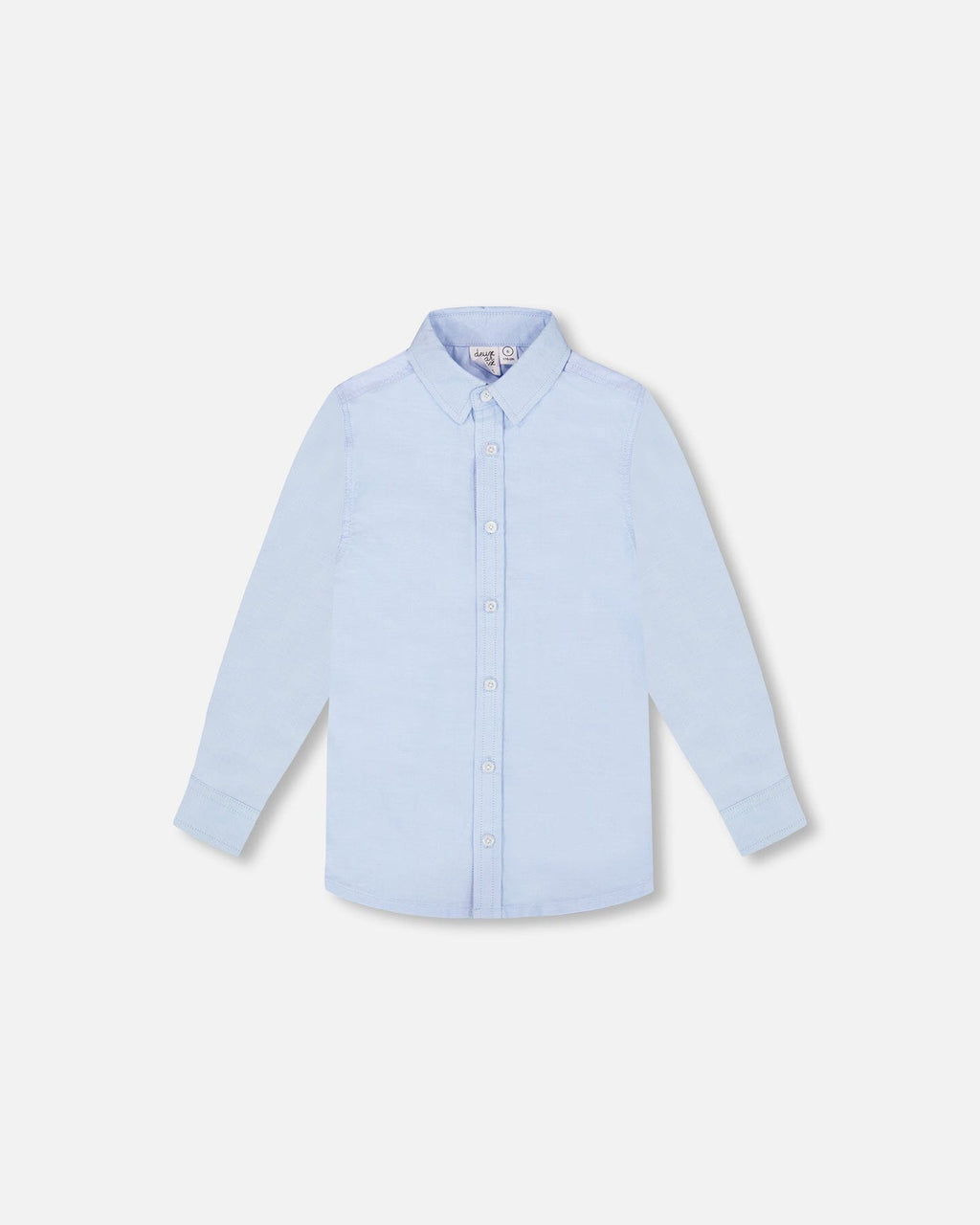 Long Sleeve Button Down Shirt Pale Blue : Chemise à manches longues boutonnée bleu pâle