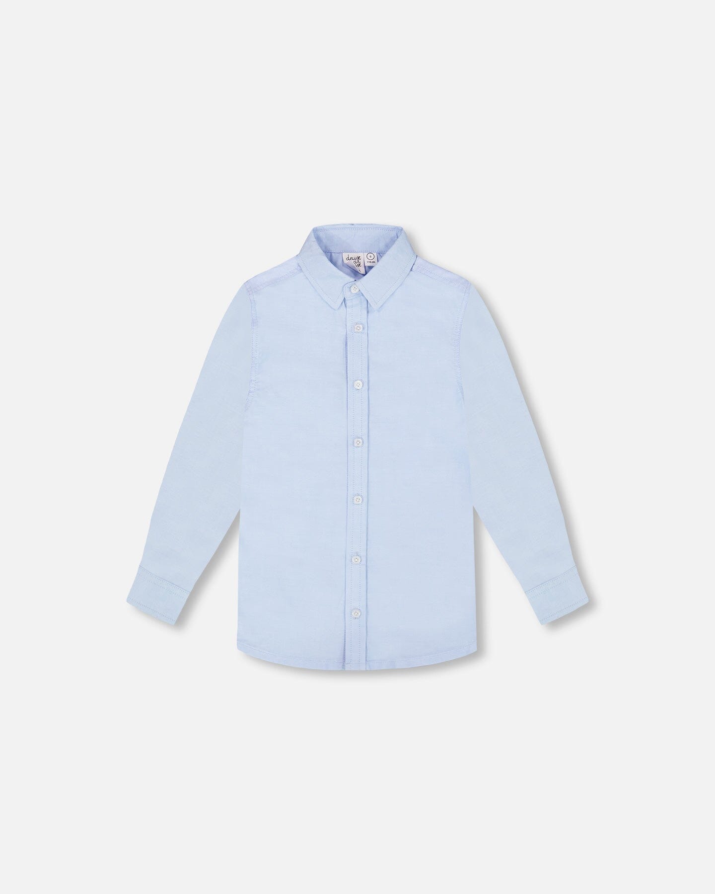 Long Sleeve Button Down Shirt Pale Blue : Chemise à manches longues boutonnée bleu pâle