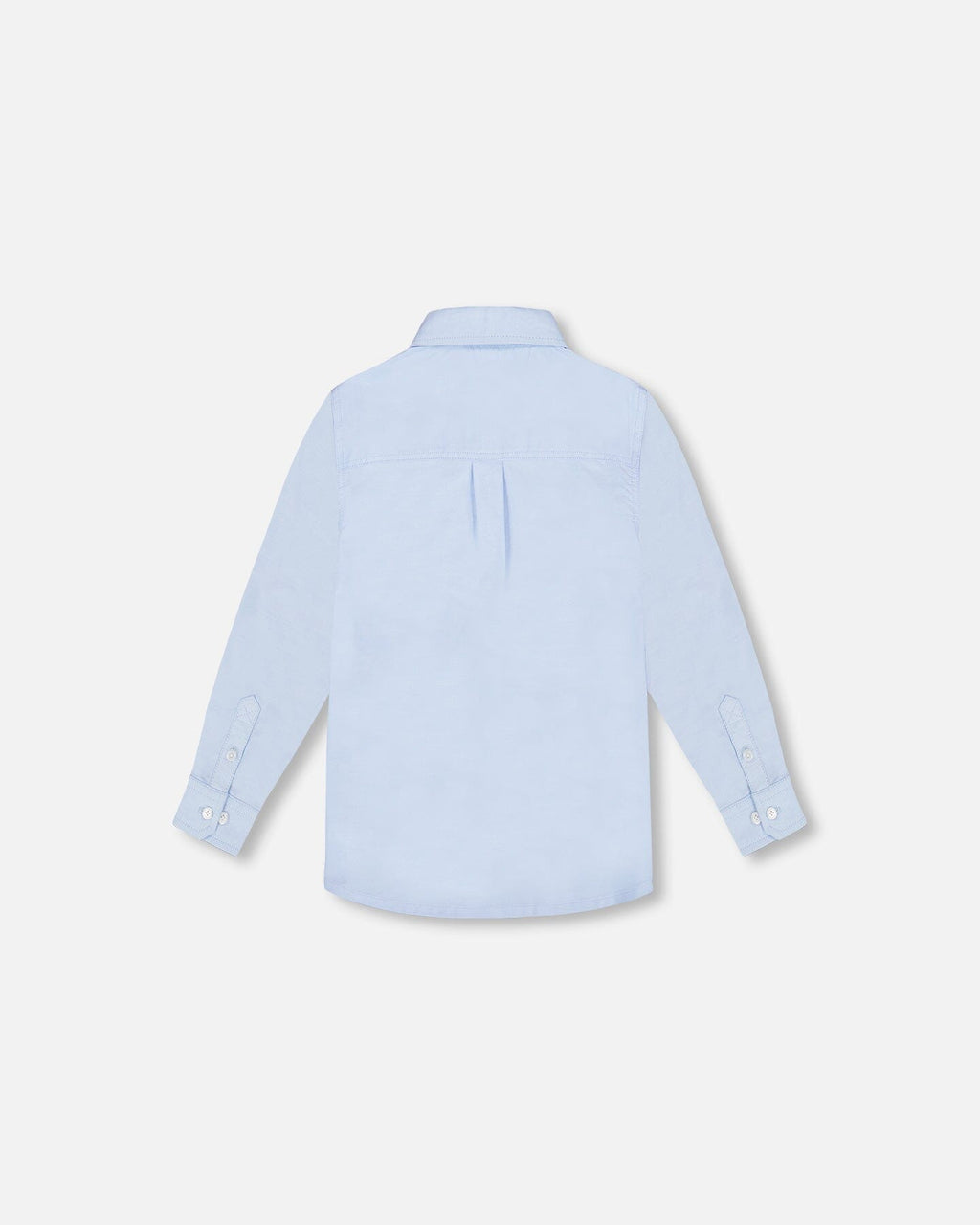 Long Sleeve Button Down Shirt Pale Blue : Chemise à manches longues boutonnée bleu pâle
