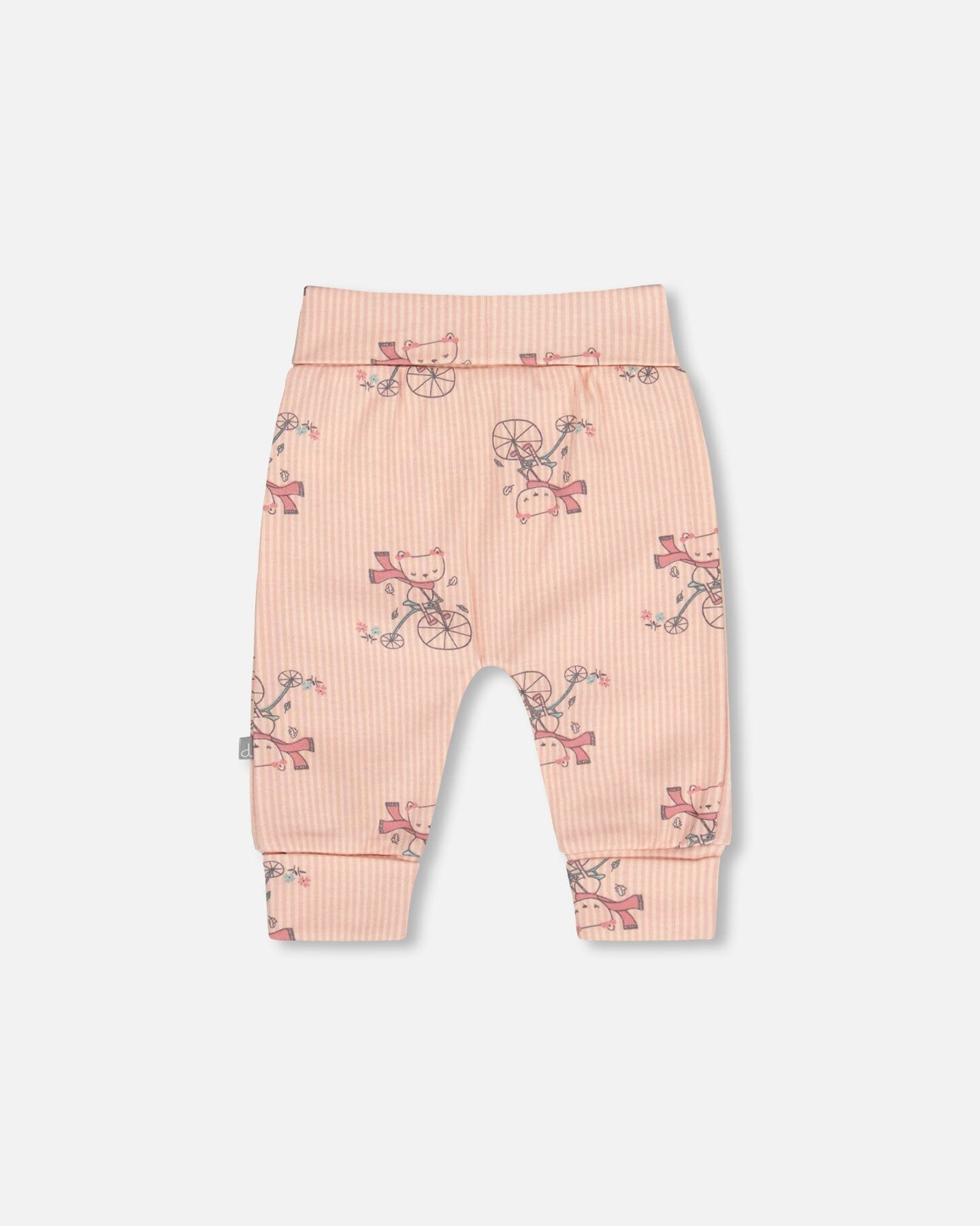 Organic Cotton Evolutive Pant Pink Cat Print : Pantalon Évolutif en Coton Bio Imprimé Chat Rose