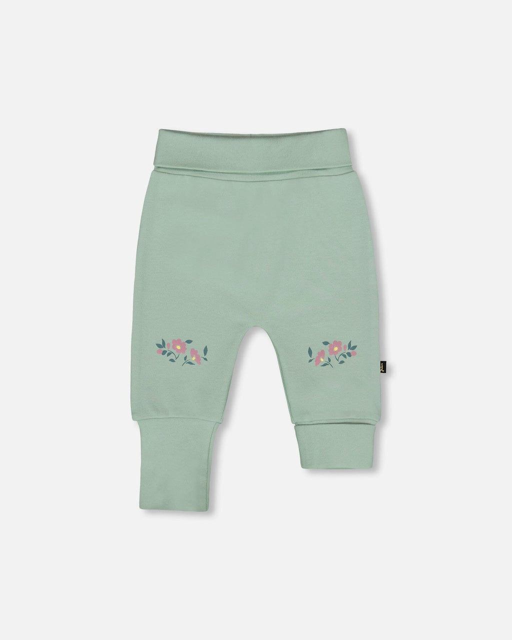 Organic Cotton Evolutive Pant Jade Green : Pantalon évolutif en coton biologique vert jade