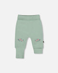 Organic Cotton Evolutive Pant Jade Green : Pantalon évolutif en coton biologique vert jade