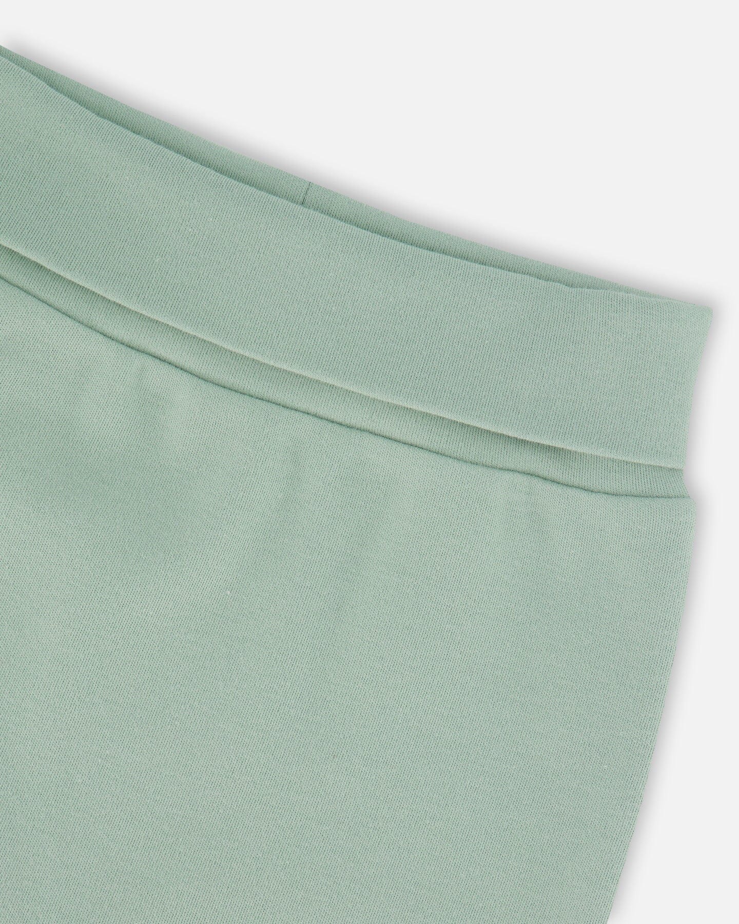 Organic Cotton Evolutive Pant Jade Green : Pantalon évolutif en coton biologique vert jade