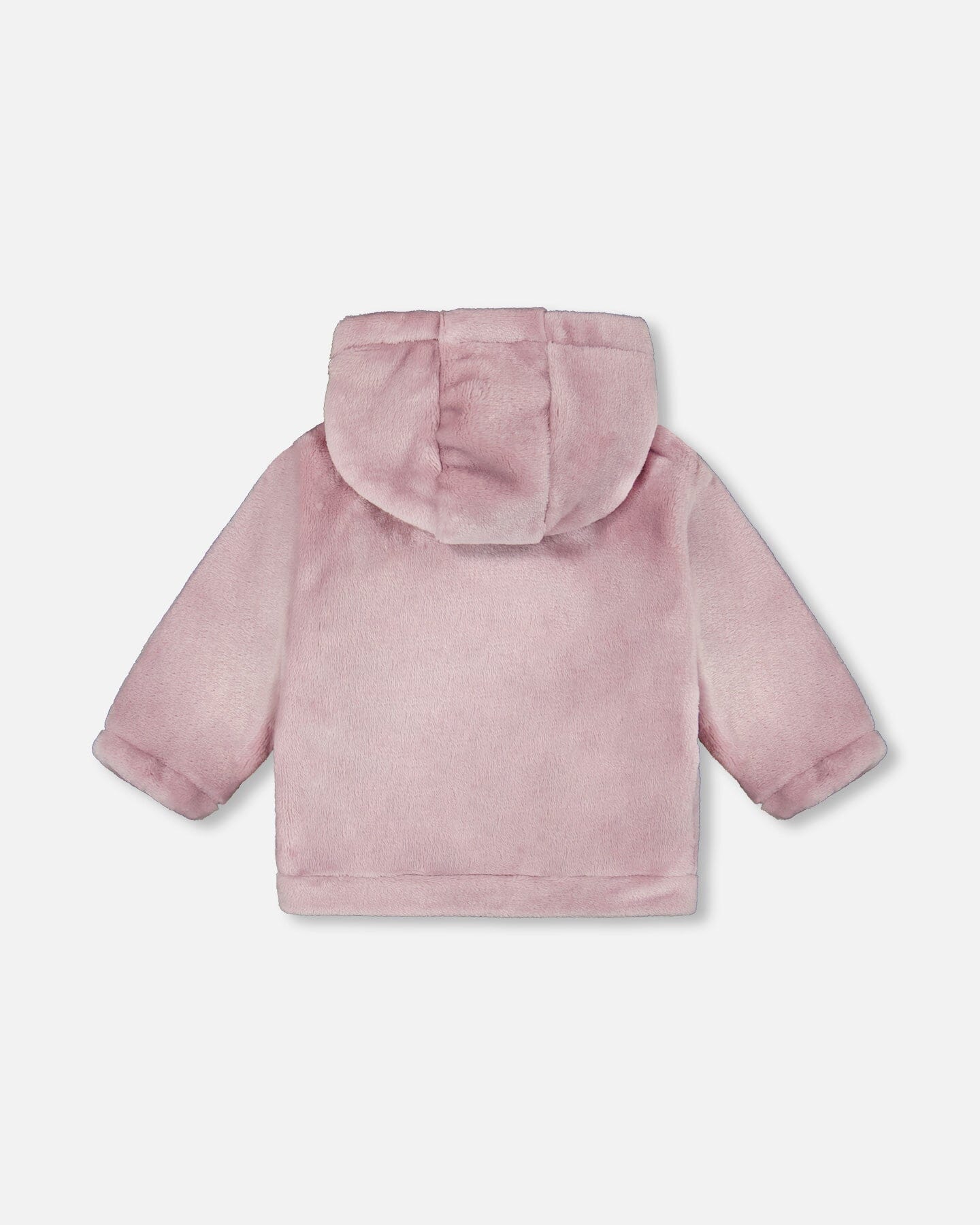 Hooded Zip Plush Jacket Neutral Purple : Veste en peluche zippée à capuche, violet neutre