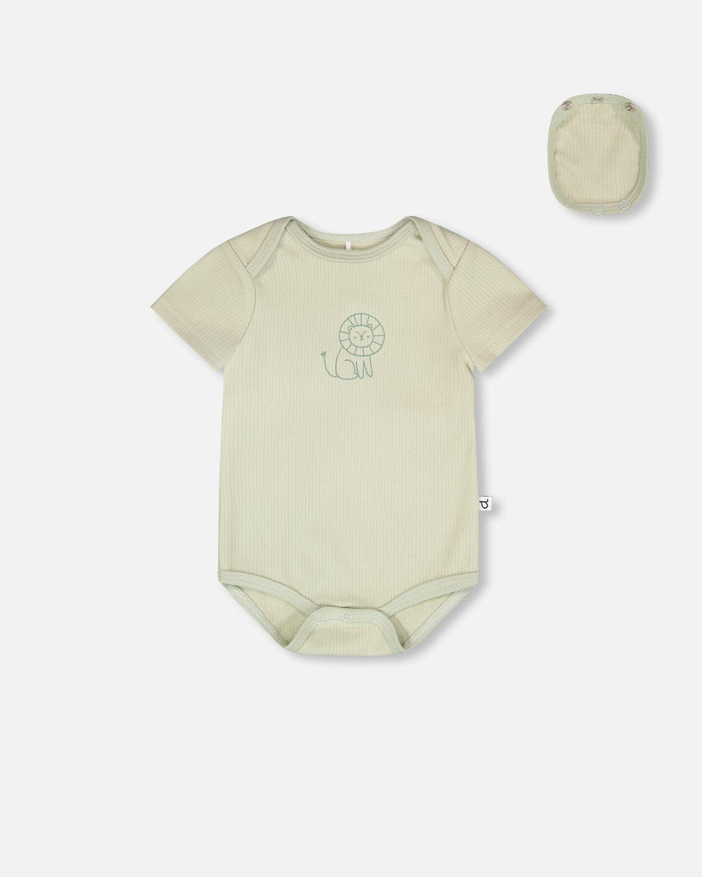 3 Pack Evolutive Organic Cotton Jersey Onesies Sage Green :Lot de 3 bodies Evolutive en jersey de coton biologique vert sauge