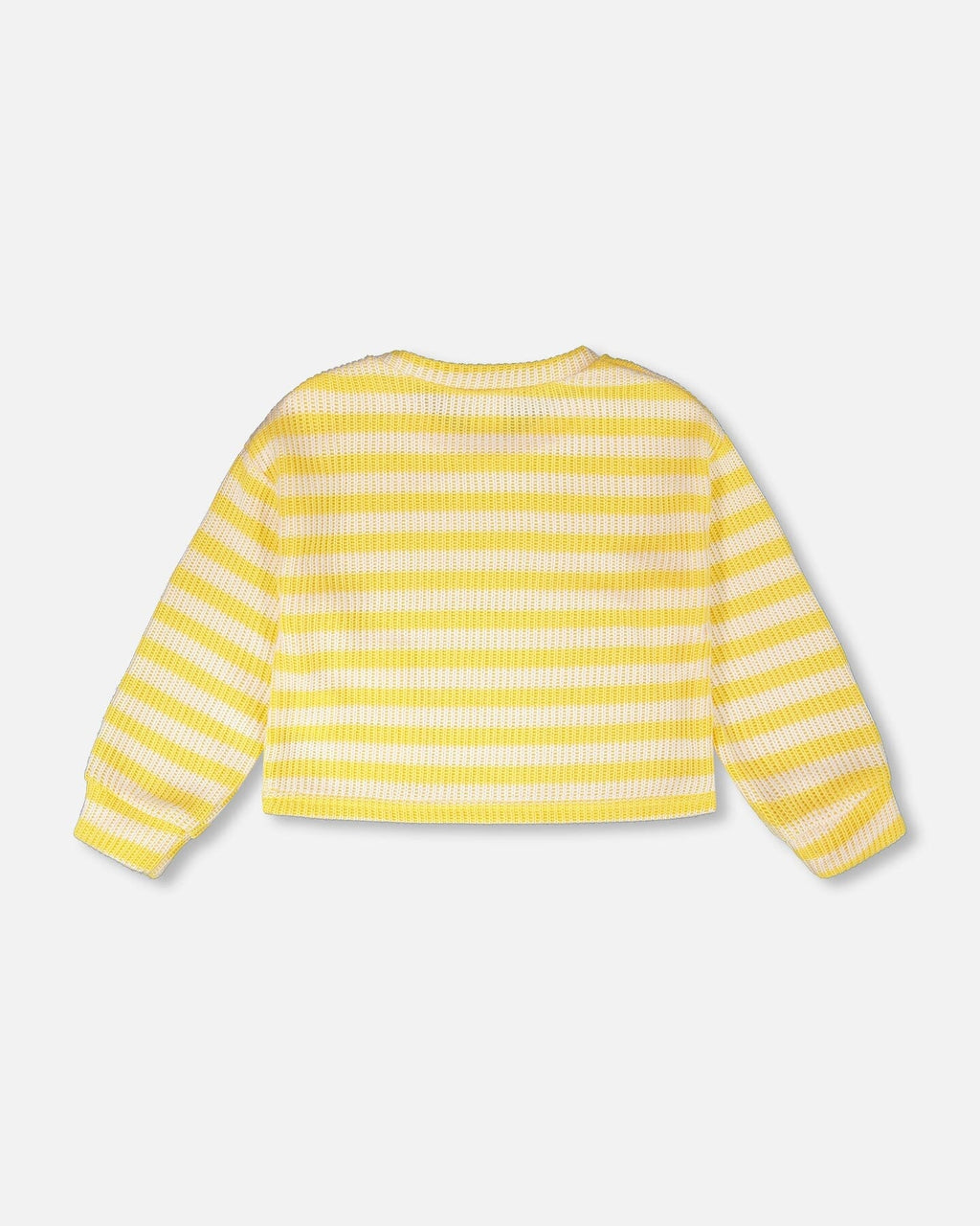 Striped Sweater Yellow And White : Pull rayé jaune et blanc