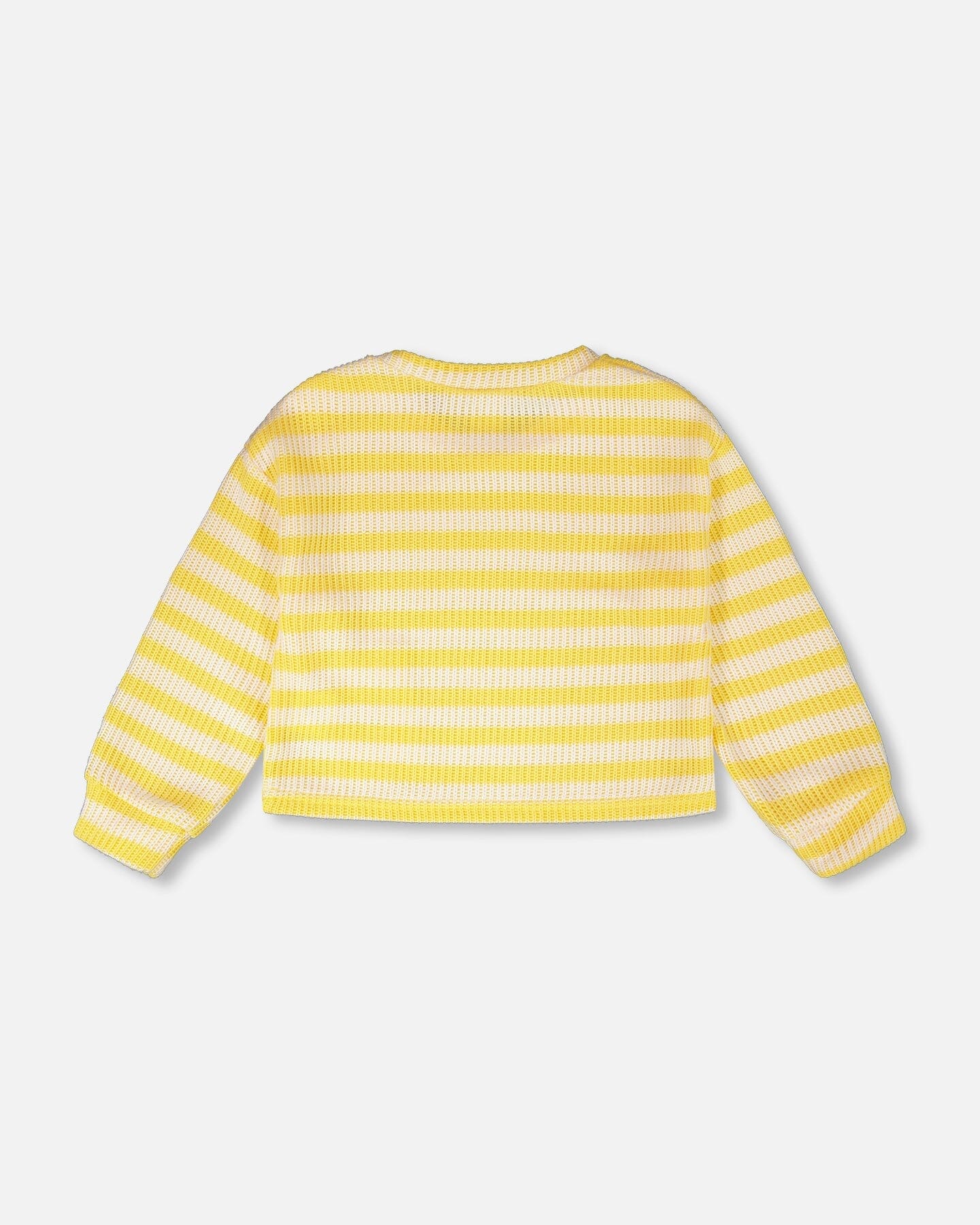 Striped Sweater Yellow And White : Pull rayé jaune et blanc