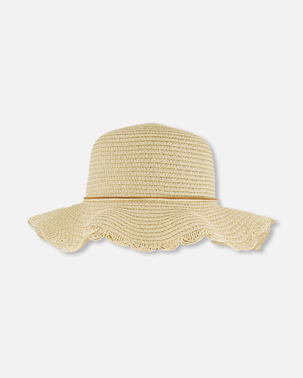 Flower Straw Hat Beige