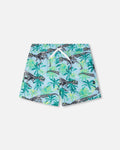 Boardshorts Blue Skeleton Print