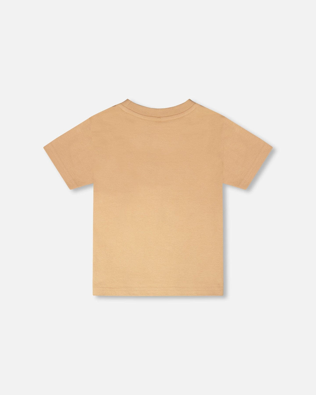 Organic Cotton Short Sleeve T-Shirt Beige : T-shirt à manches courtes en coton biologique beige