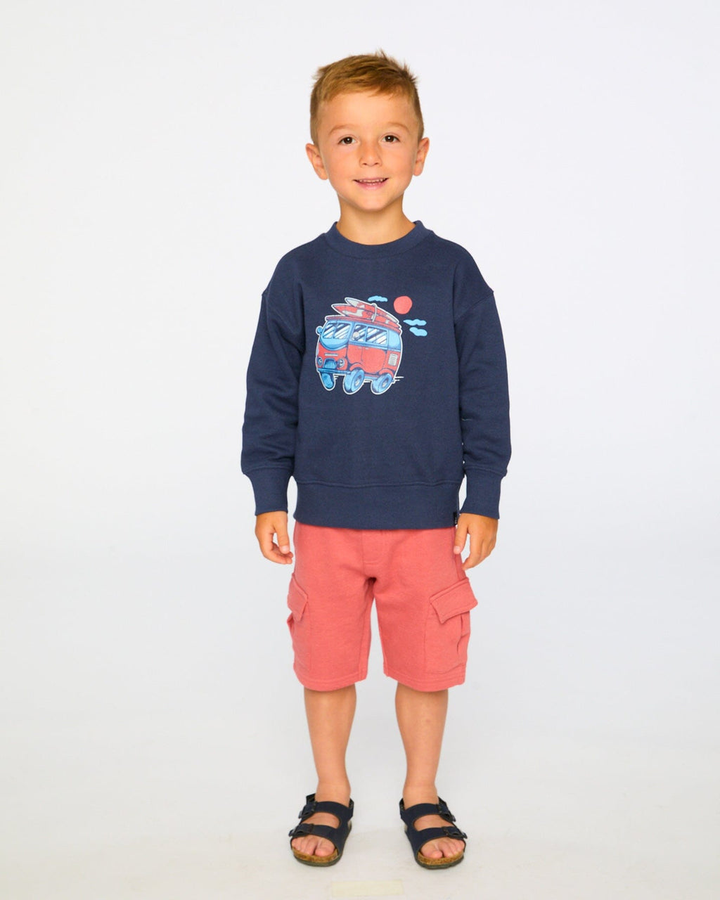 French Terry Shorts Brick : Short French Terry Brique