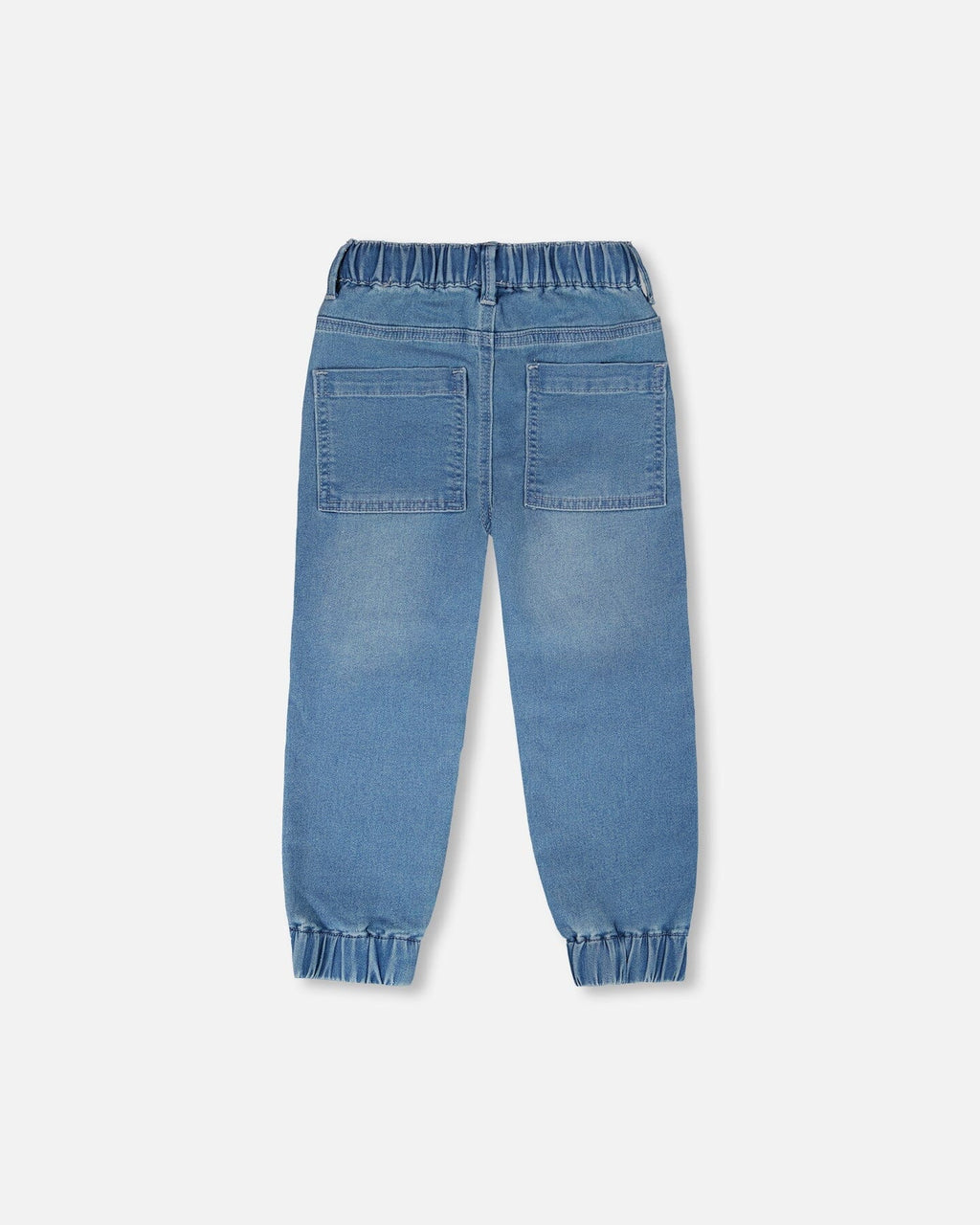 Jogger en denim French terry extensible bleu clair | Extensible Light Blue French Terry Denim Jogger