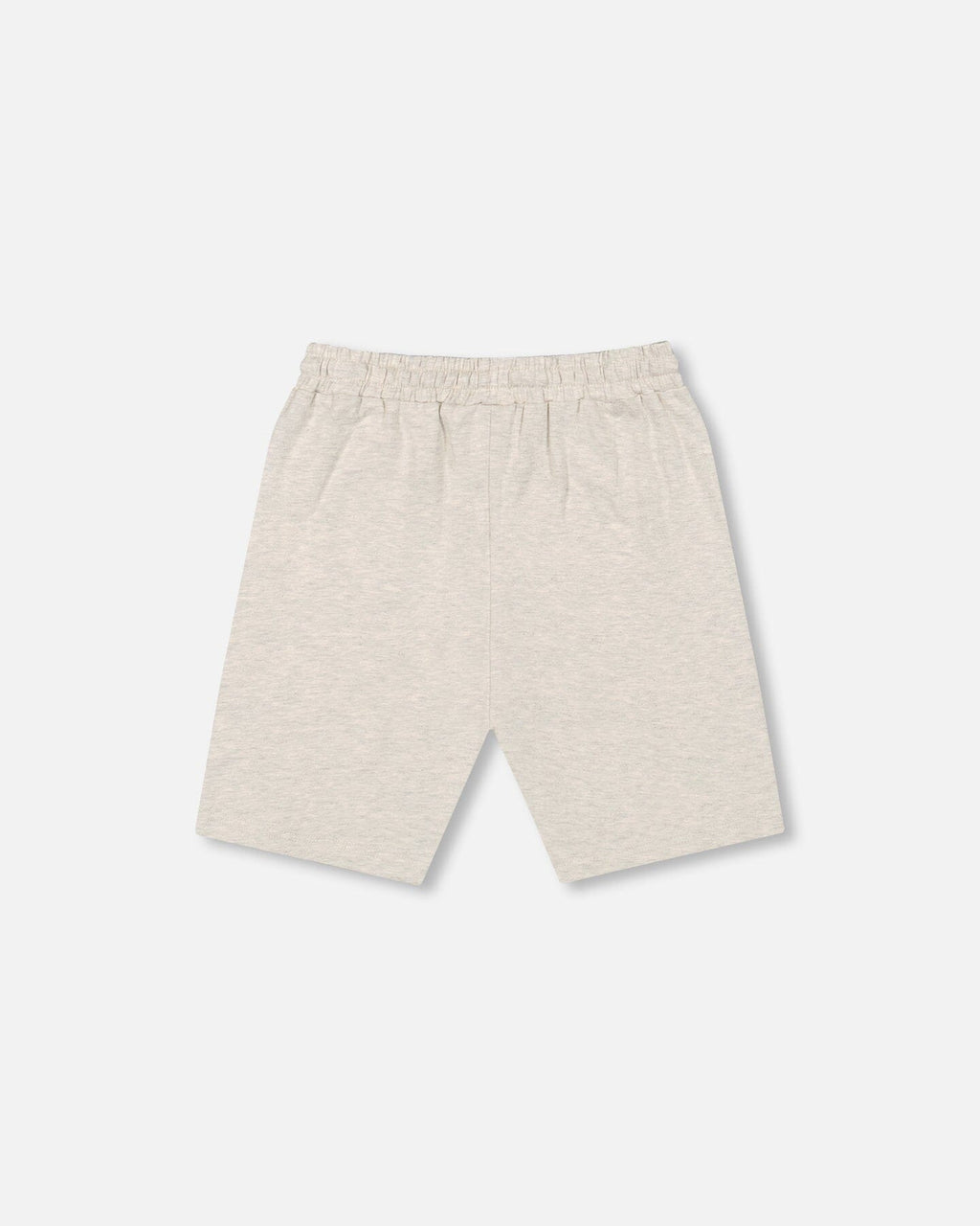 Organic Cotton Jersey Shorts Heather Grey : Shorts en jersey de coton biologique gris chiné