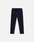 Navy Blue Denim Jeggings : Jeggings en denim bleu marine