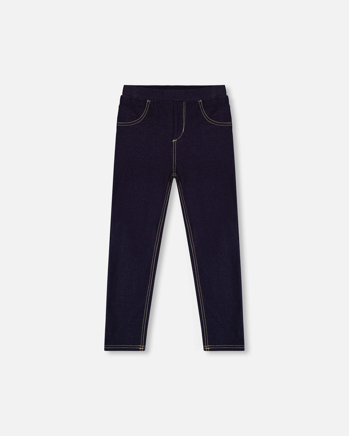 Navy Blue Denim Jeggings : Jeggings en denim bleu marine
