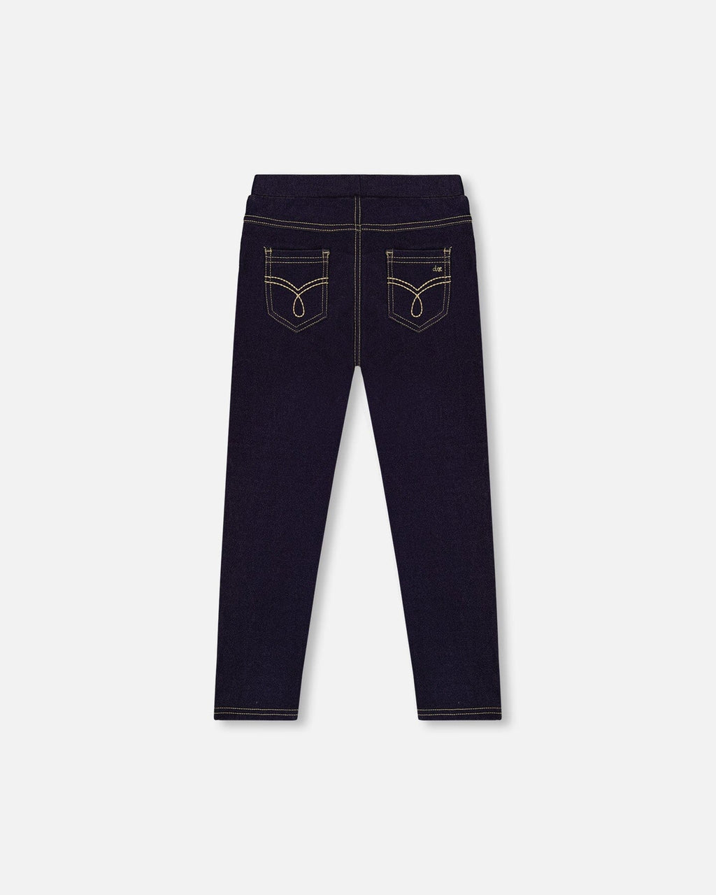Navy Blue Denim Jeggings : Jeggings en denim bleu marine