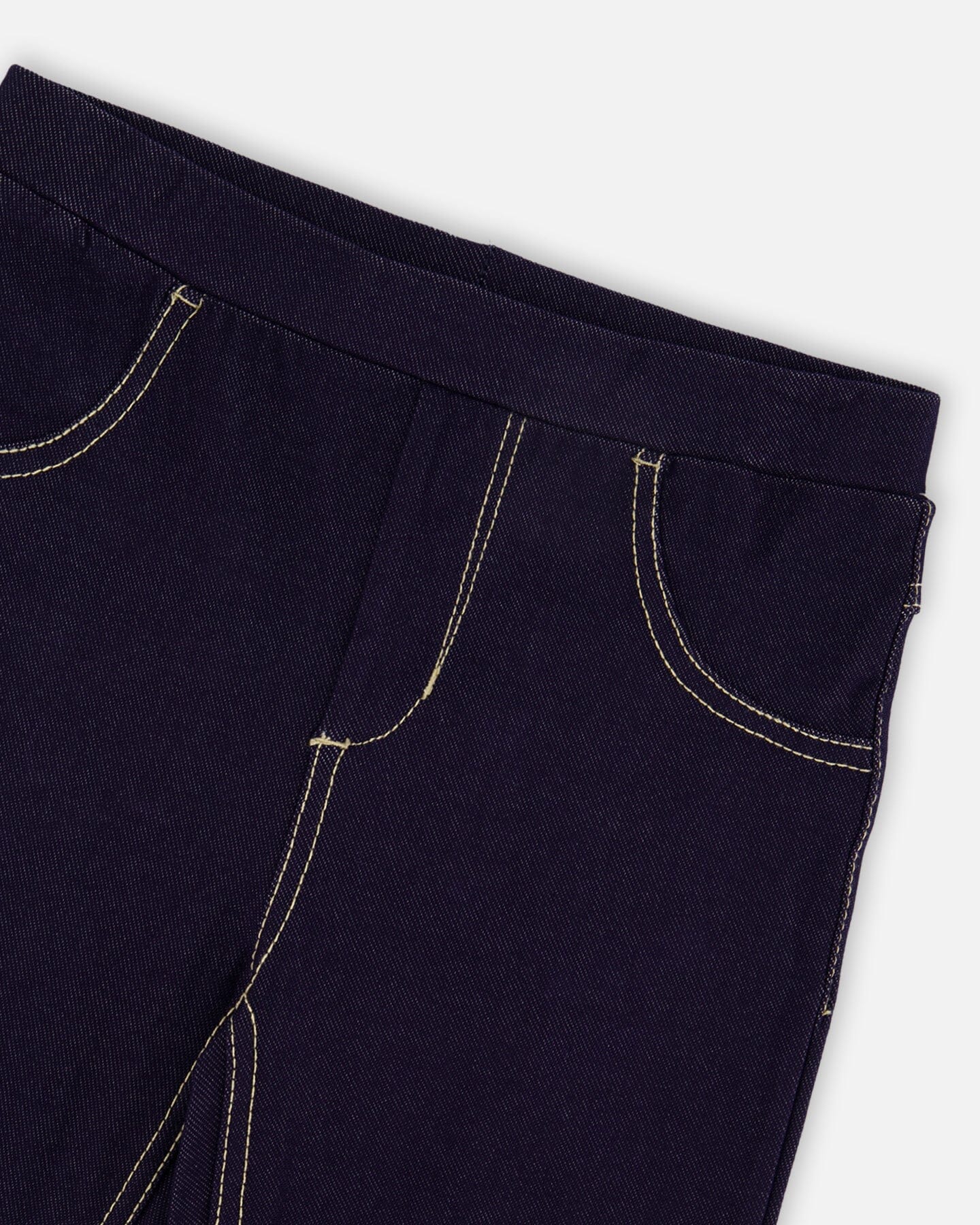 Navy Blue Denim Jeggings : Jeggings en denim bleu marine