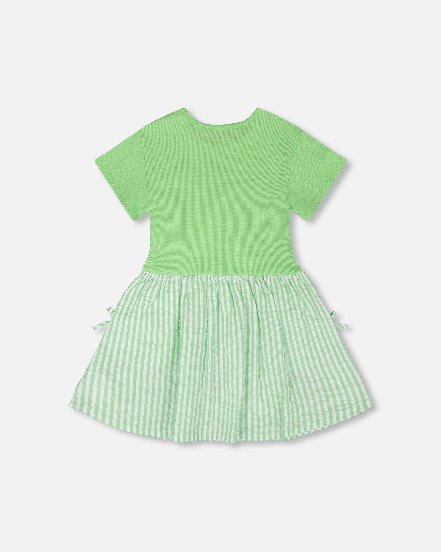 Bi-Material Dress Mint Green : Robe Bi-matière Vert Menthe