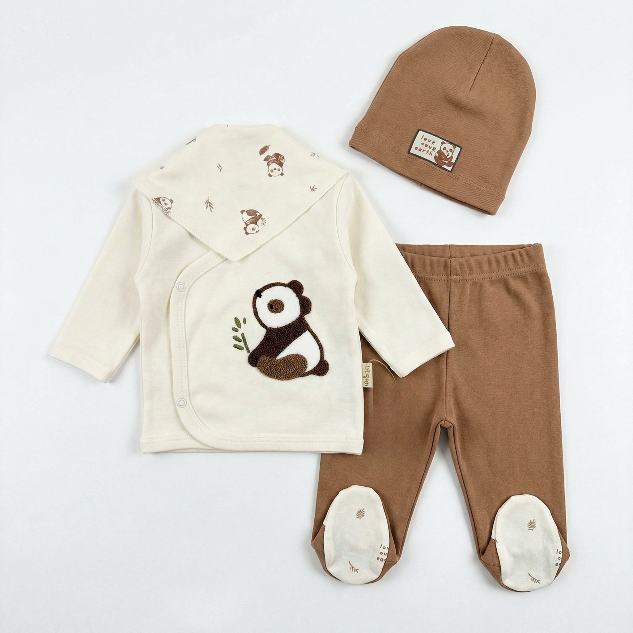 Cute Panda Newborn 5PC Set