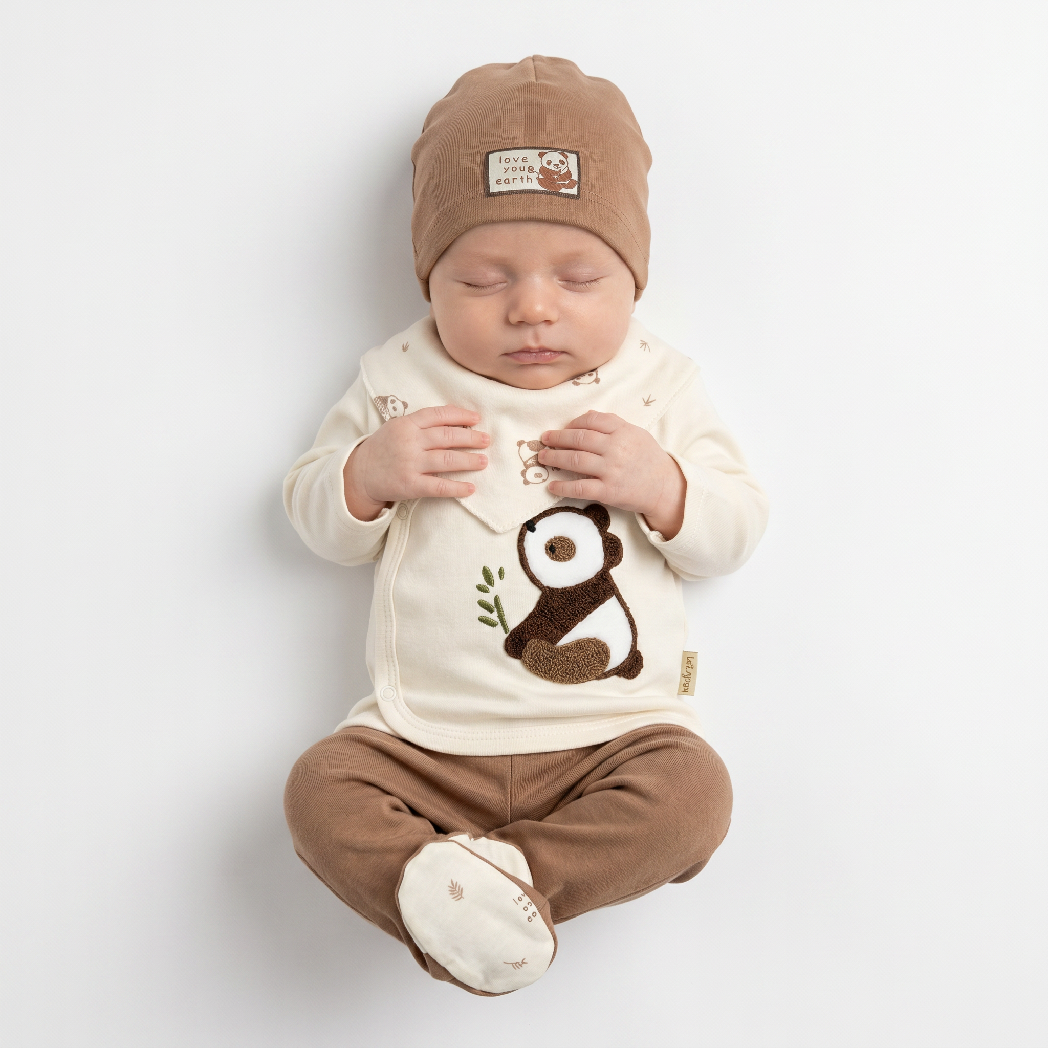 Cute Panda Newborn 5PC Set