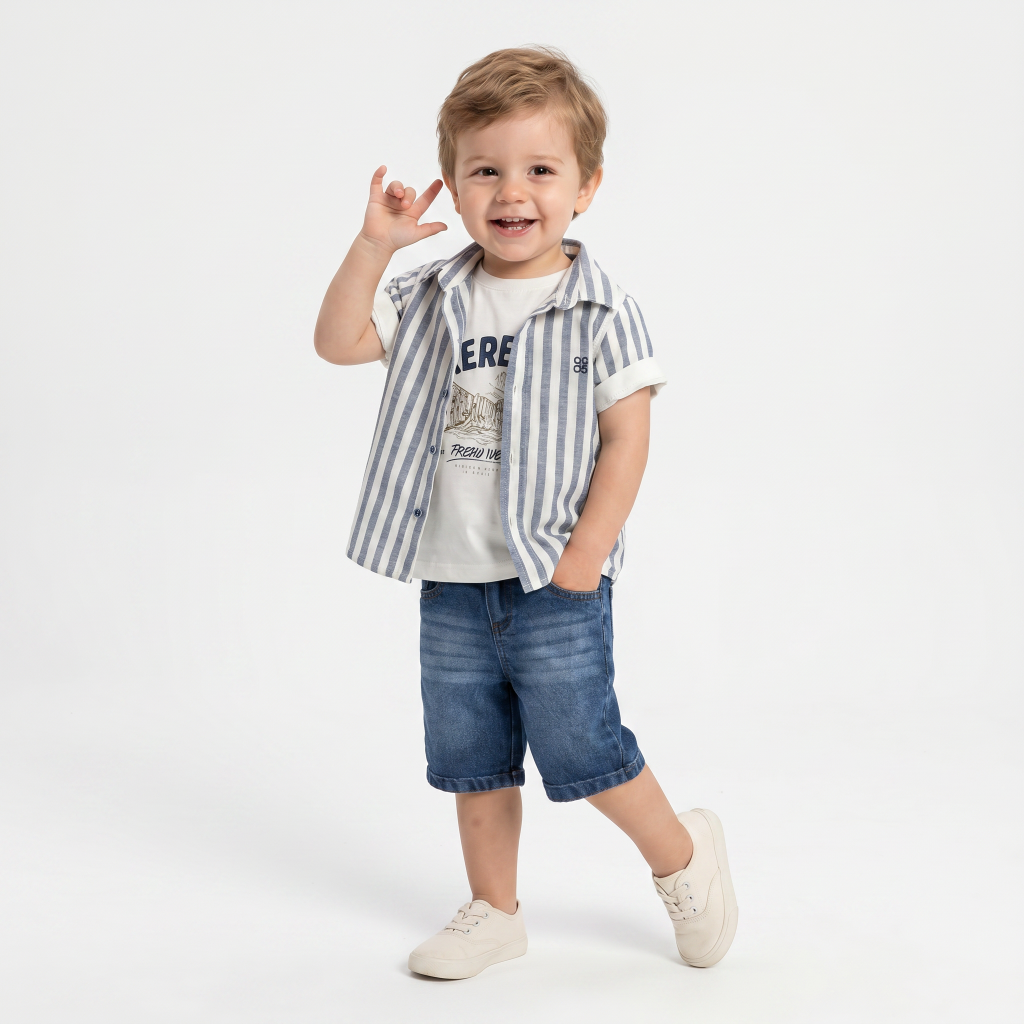 Baby Jerry Denim Set : Ensemble en denim Baby Jerry