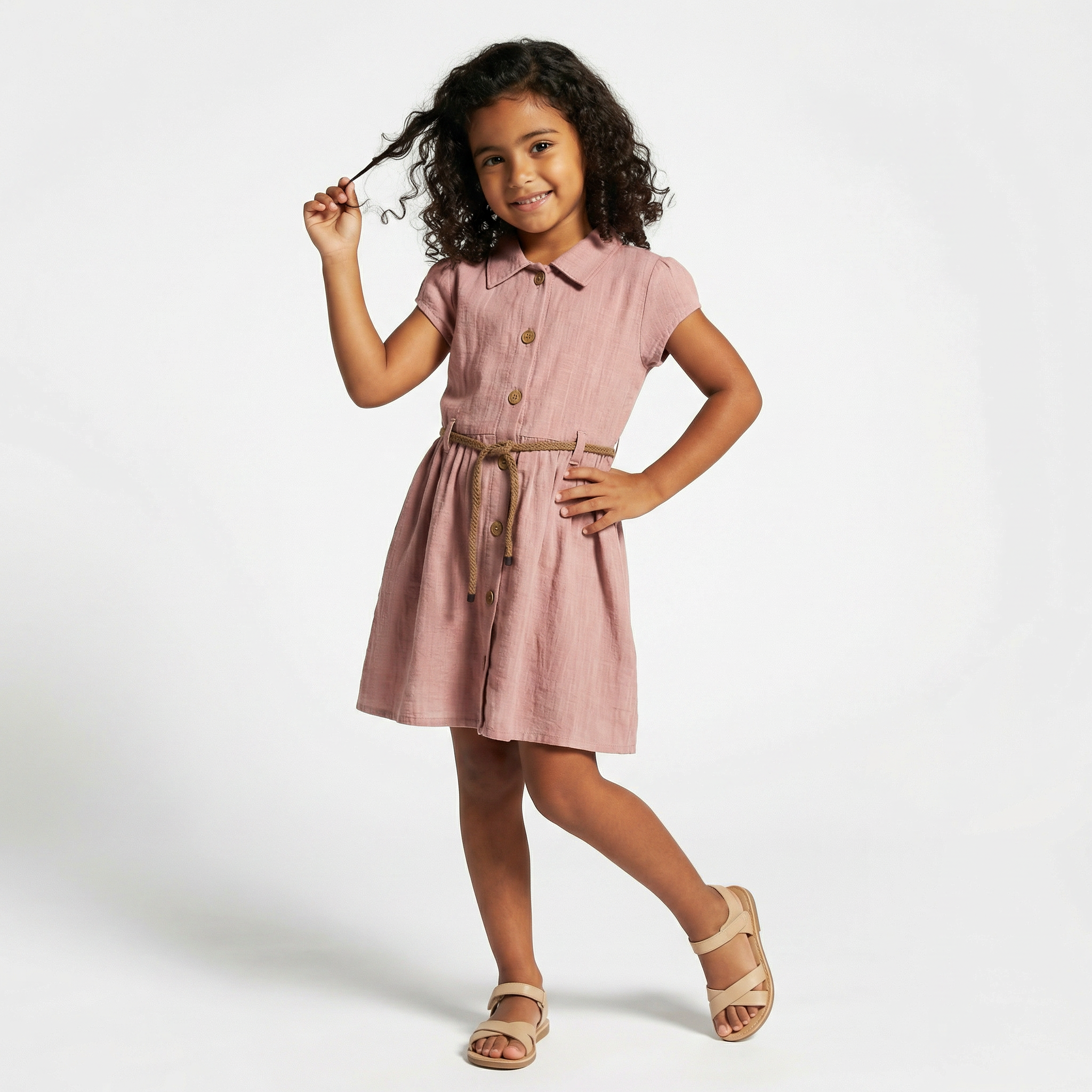 Ella Charm Girls Cotton Dress : Robe en coton pour filles Ella Charm