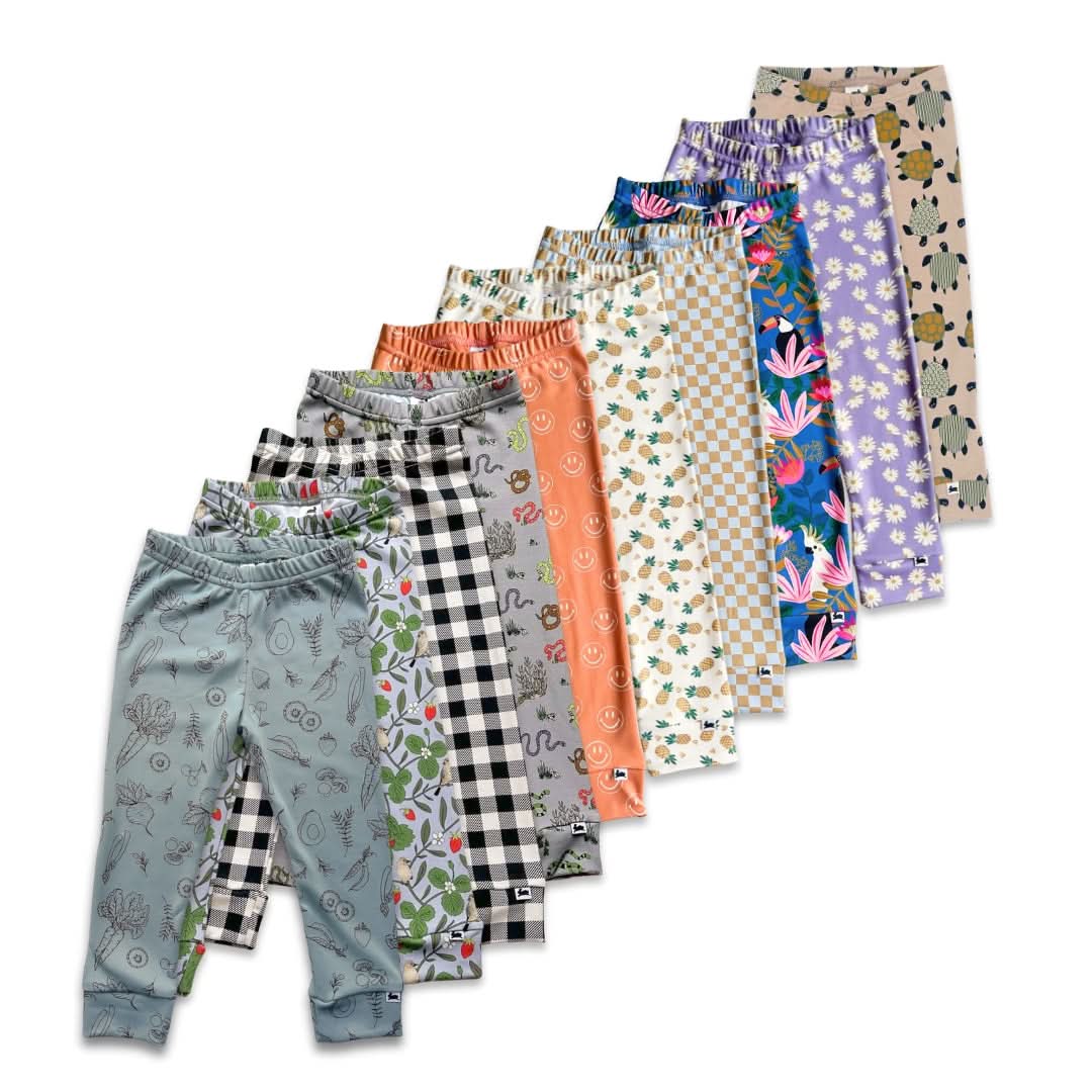 Kids' Bamboo Leggings | Pineapple : Leggings en bambou pour enfants | Ananas