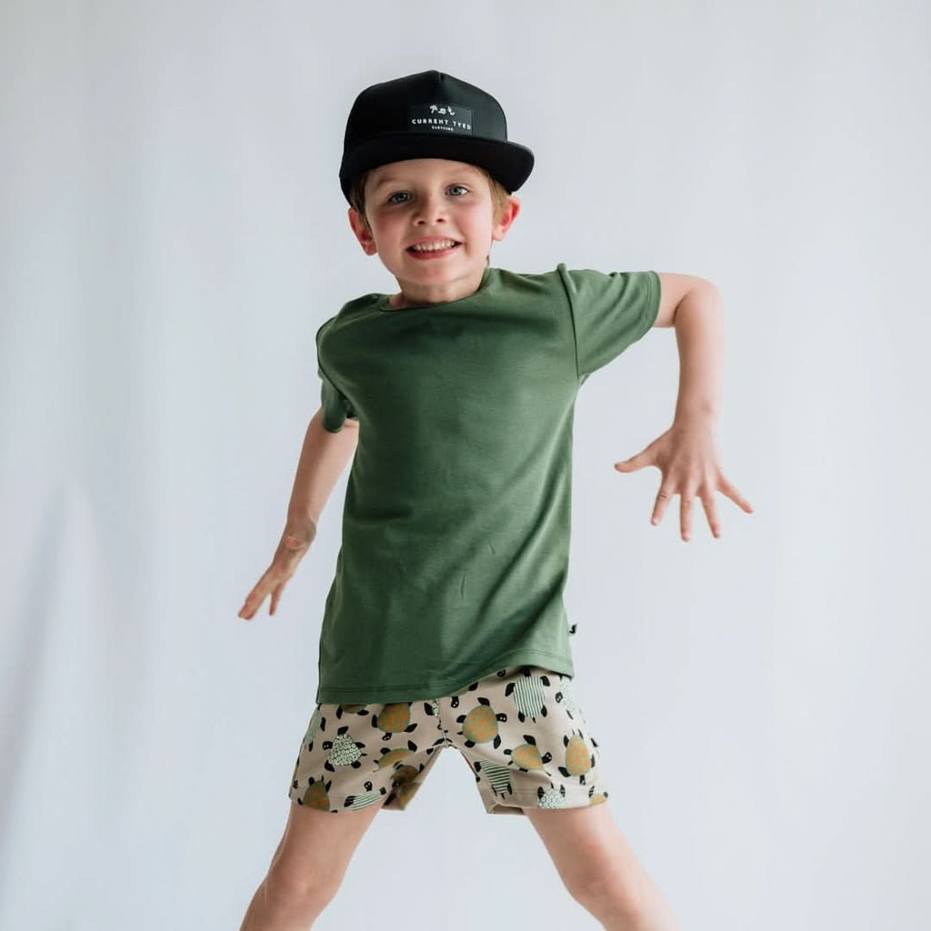 Youth Bamboo T-Shirt | Leaf Green : T-shirt en bambou pour jeunes | Vert feuille