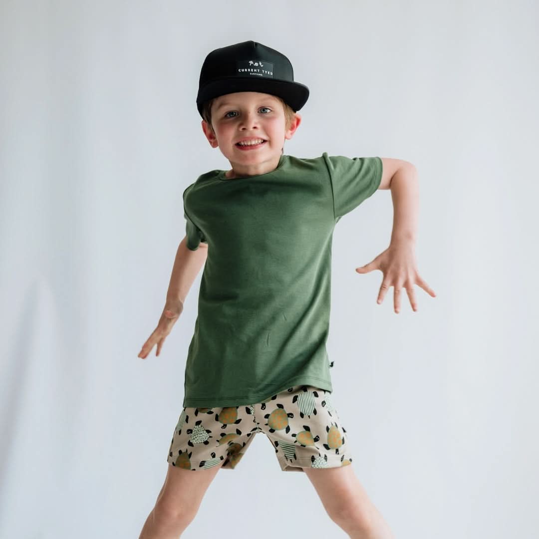 Youth Bamboo T-Shirt | Leaf Green : T-shirt en bambou pour jeunes | Vert feuille