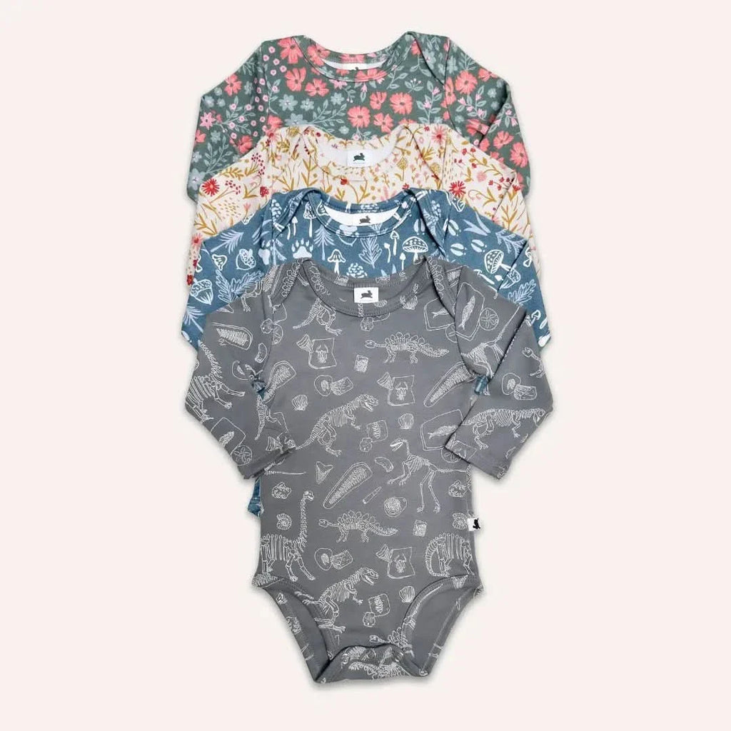 Baby Long-Sleeve Bamboo Onesie | Travel : Grenouillère bébé à manches longues en bambou | Voyage
