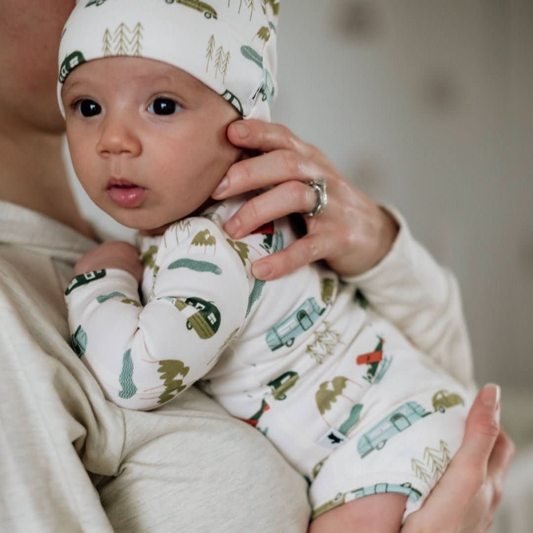 Baby Long-Sleeve Bamboo Onesie | Travel : Grenouillère bébé à manches longues en bambou | Voyage